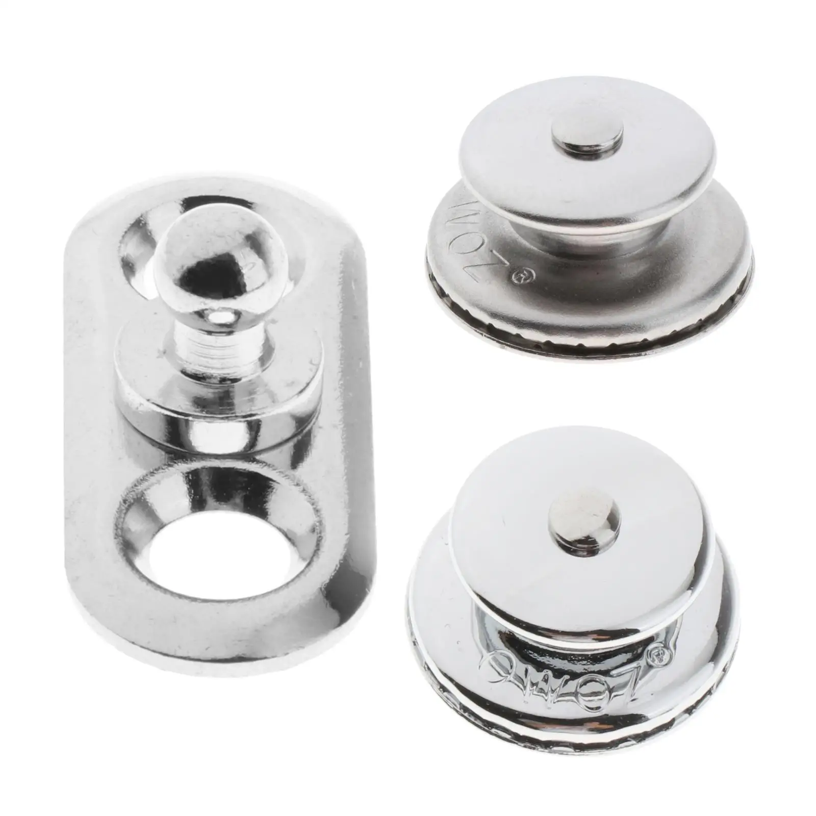 Stainless Steel Marine Boat Yacht Screw Base Snaps Easy and Convenient to Replace and Use