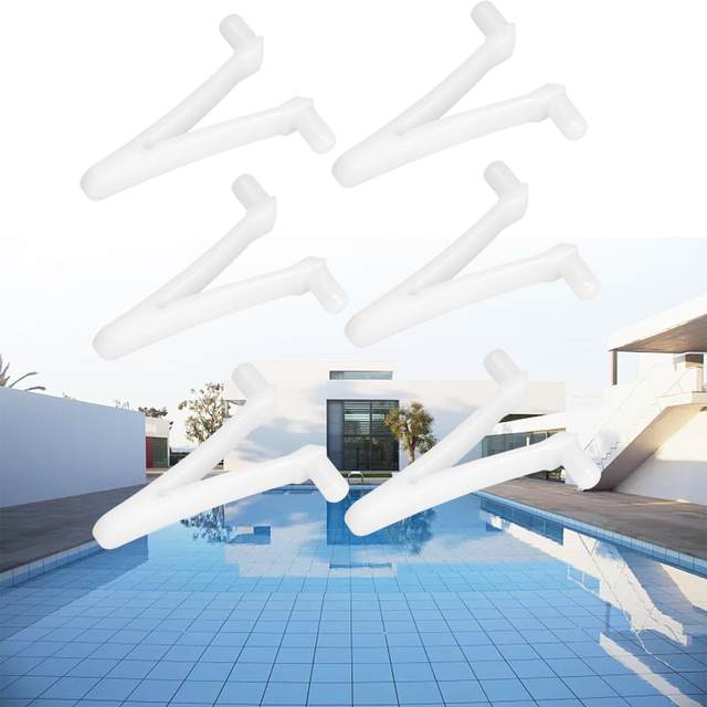 Clips De Fixation Papillon Pour Piscine - Lot De 6, Compatible Brosses, Balais, Filets | Remplissage Résine Durable