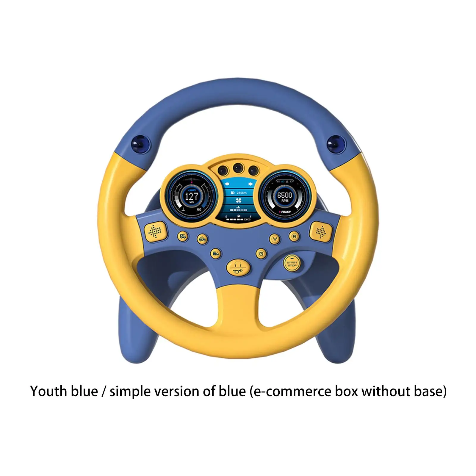 Portable Simulation Steering Wheel W/Light Music Small Steering Wheel Toy