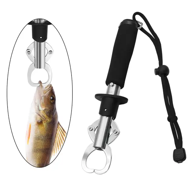 Fish Lip Gripper Eva Handle Stainless Steel Fish Scales Fish Holder Fishing  Tool With Weight Scale Men Gift Fishing Accessories - Fishing Tools -  AliExpress