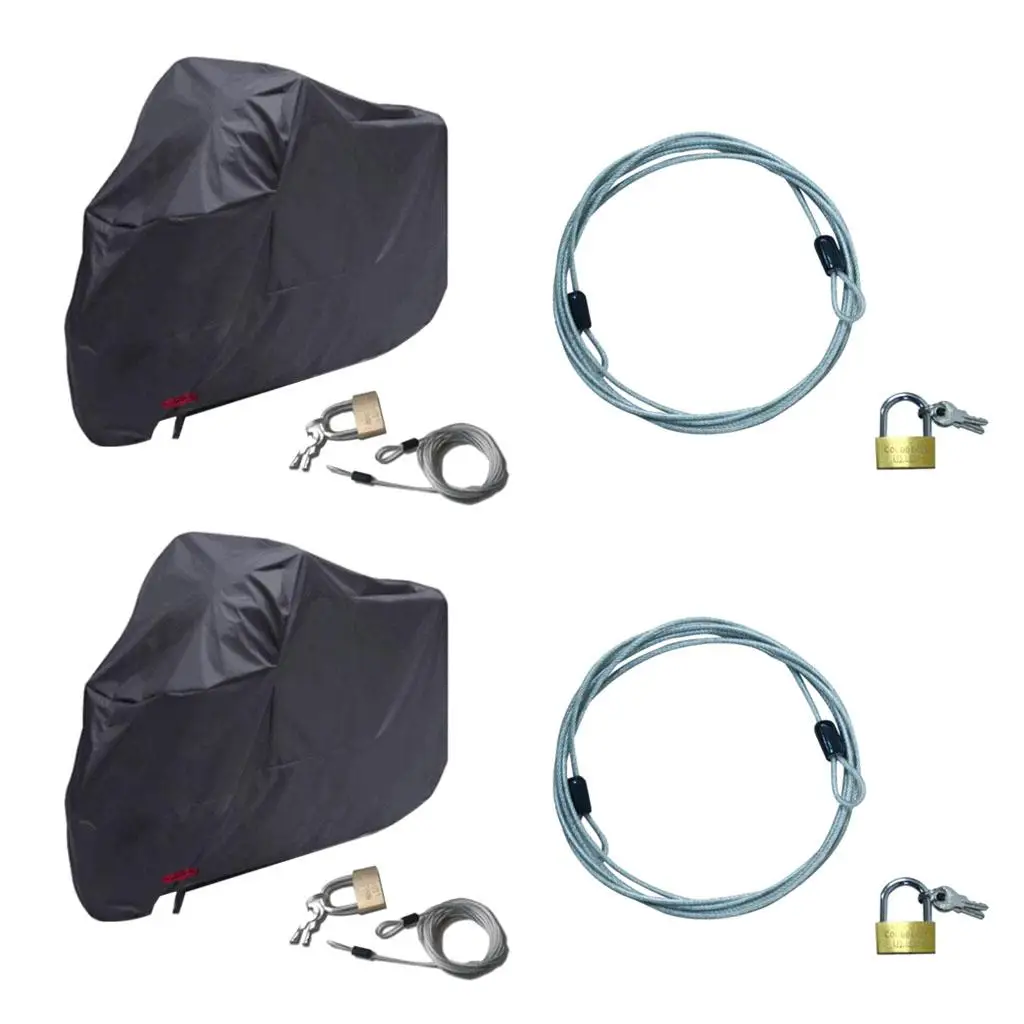 2 Set 70cm Motocycle Cover Premium Security for Bike