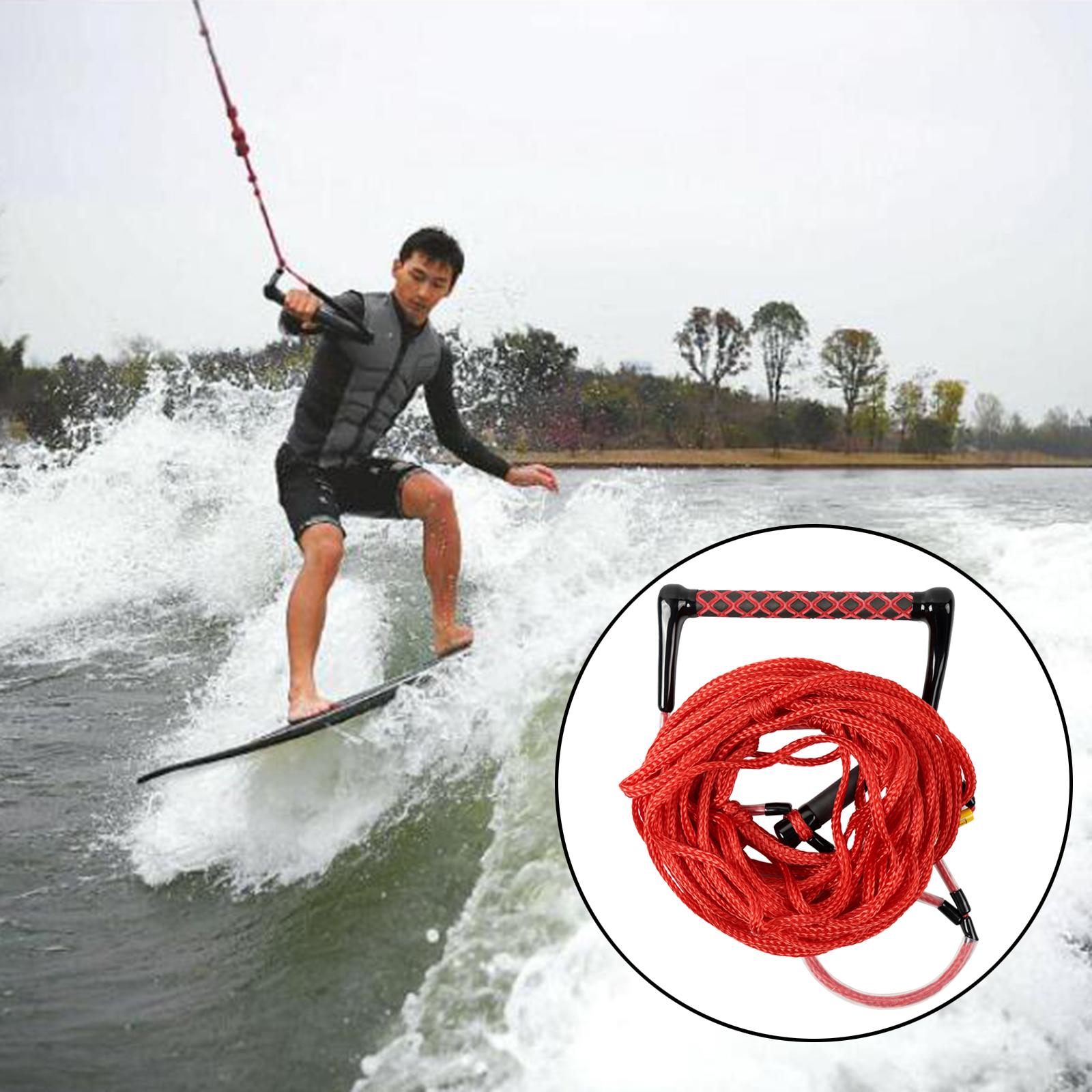 Water Ski Rope Safety Surfing Towable Watersport Rope Water Ski Rope with Handle for Wakeboard Kneeboard Wakesurf Sport