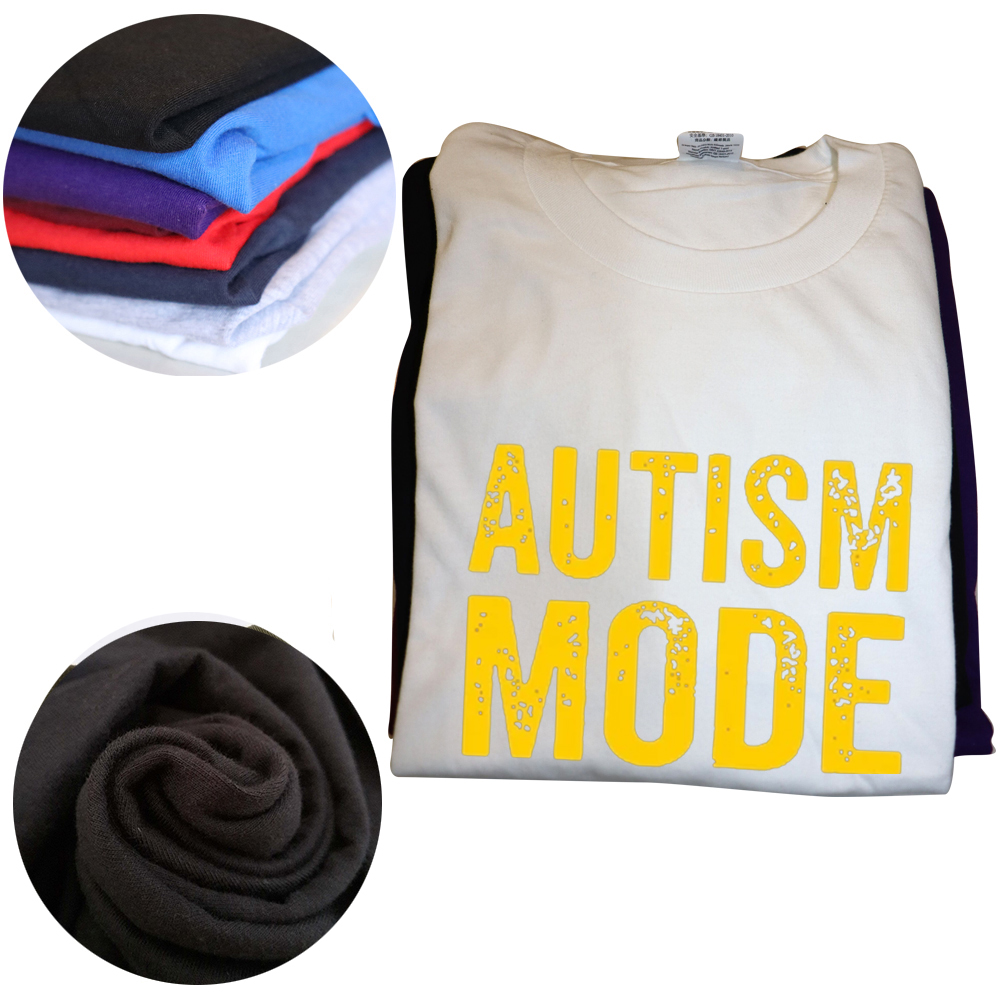 Lustig gemacht beste Autismus-Modus auf T-Shirts Grafik Baumwolle Streetwear Kurzarm Geburtstagsgeschenke Bewusstsein T-Shirt Herrenbekleidung – Detail 4