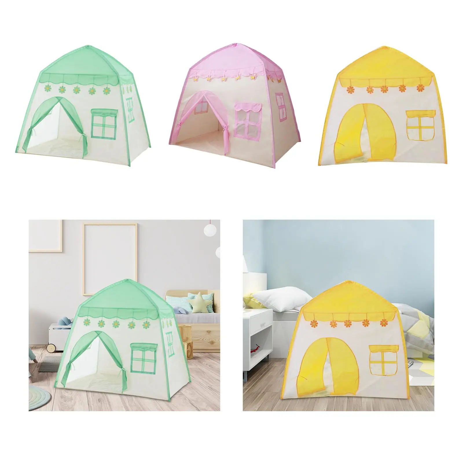 Foldable Children Toy Tent Role Play Game Multifunctional Indoor Outdoor Playground Cute for Park