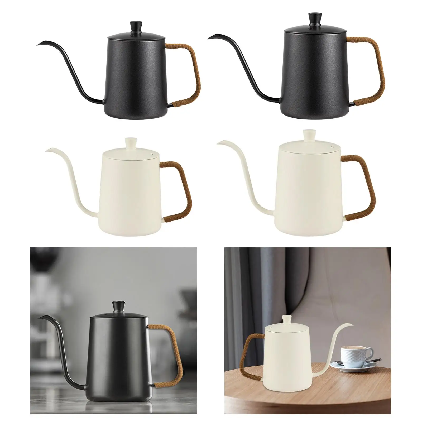 Coffee Drip Pot Tea Kettle Practical Anti Rust Pour over Kettle Gooseneck Coffee Kettle for Home Pot Home Stovetops