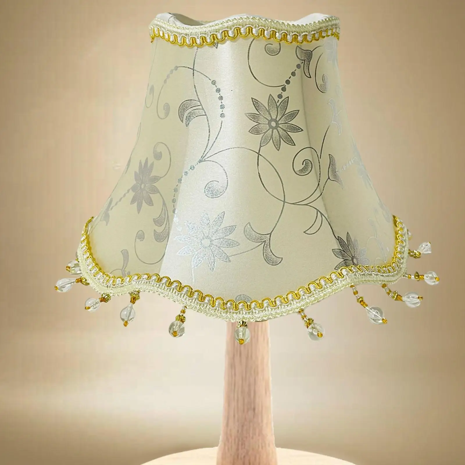 Vintage Lamp Shade with Bead Fringe Lampshades for Table Lamps Living Room