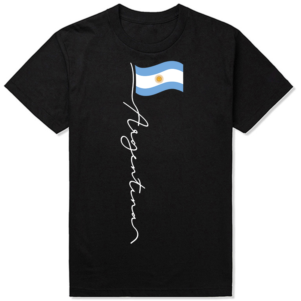 Argentinien Signatur Flagge Pole Argentinische T-shirt Flagge T-shirts für Männer Argentinischen T Shirt Lustige Herren Kleidung Tops – Detail 2