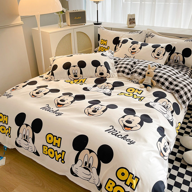 Children Cartoon Disney Mickey Mouse Minnie Mouse 3d Duvet Cover Pillowcase  Bedding Sets for Boys Girls Kids Adult Home Decor - AliExpress