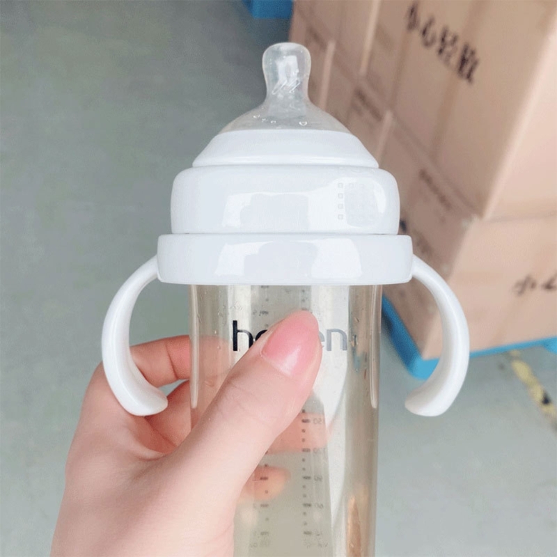 Babyflaschengriff, quadratischer Form-Babyflaschengriff, BPA-freier Kunststoff-Milchflaschengriff für Hegen-Weithalsflasche A2UB – Detail 1
