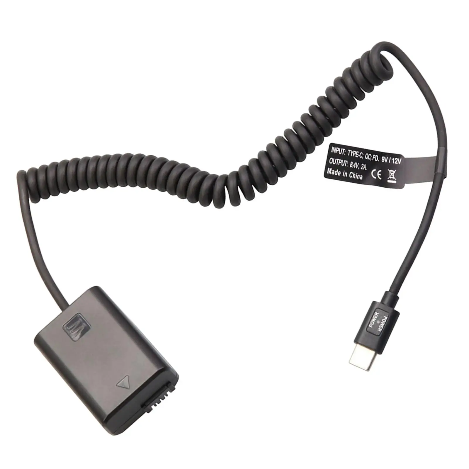 Np-Fw50 Dummy Battery Power Adapter with Type C Cable Replace for Sony A7M2 A6000 A5100 Cameras