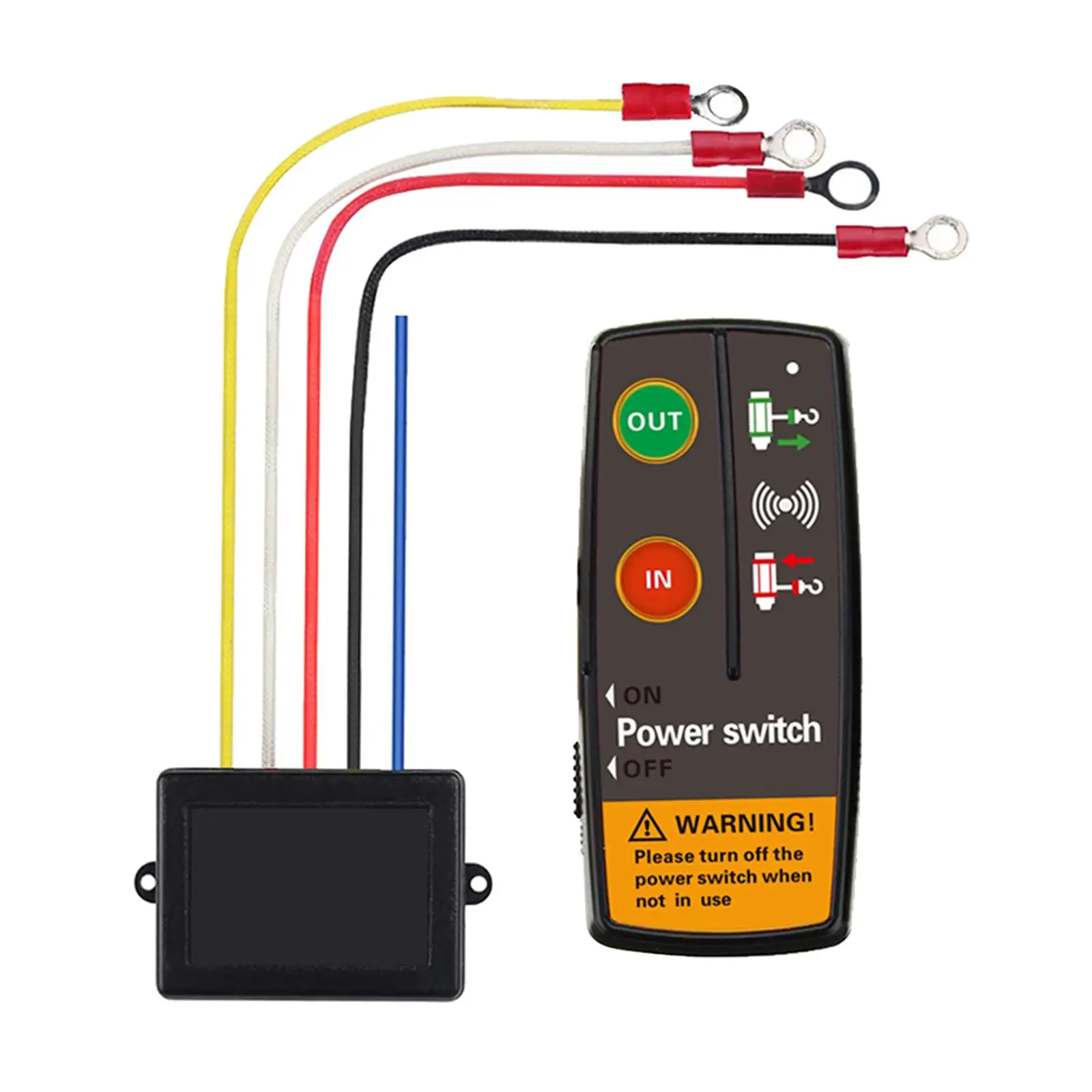 Winch Wireless Remote Control Switch Set with Indicator Light Replaces Winch Remote Control for UTV SUV Vehicle Trailer Car