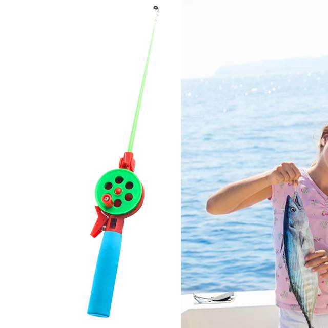 Children Ice Fishing Rod Mini Portable Mini Fishing Pole Lure Kids Fishing Tool for Outdoor Ice Fishing Kid Fishing Beach Kids