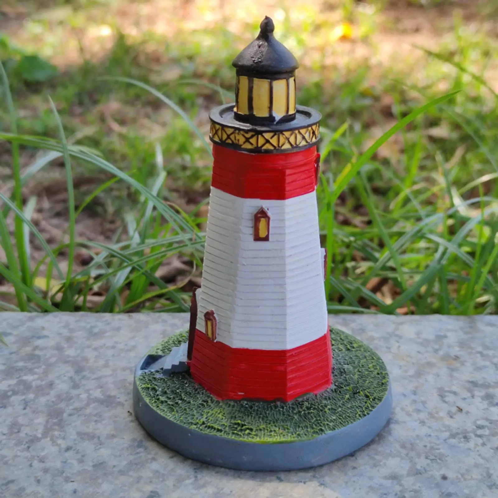 Lighthouse Ornament Figurines Lighthouse Decoration Sand Table Toy Accessories for Desktop Decor