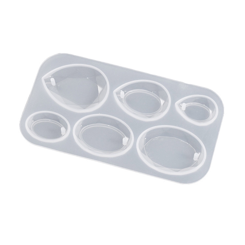 Oval Resin Mold Silicone Pendant Water Drop Mold DIY Jewelry Casting Molds for Epoxy Resin Earrings Keychain Necklace