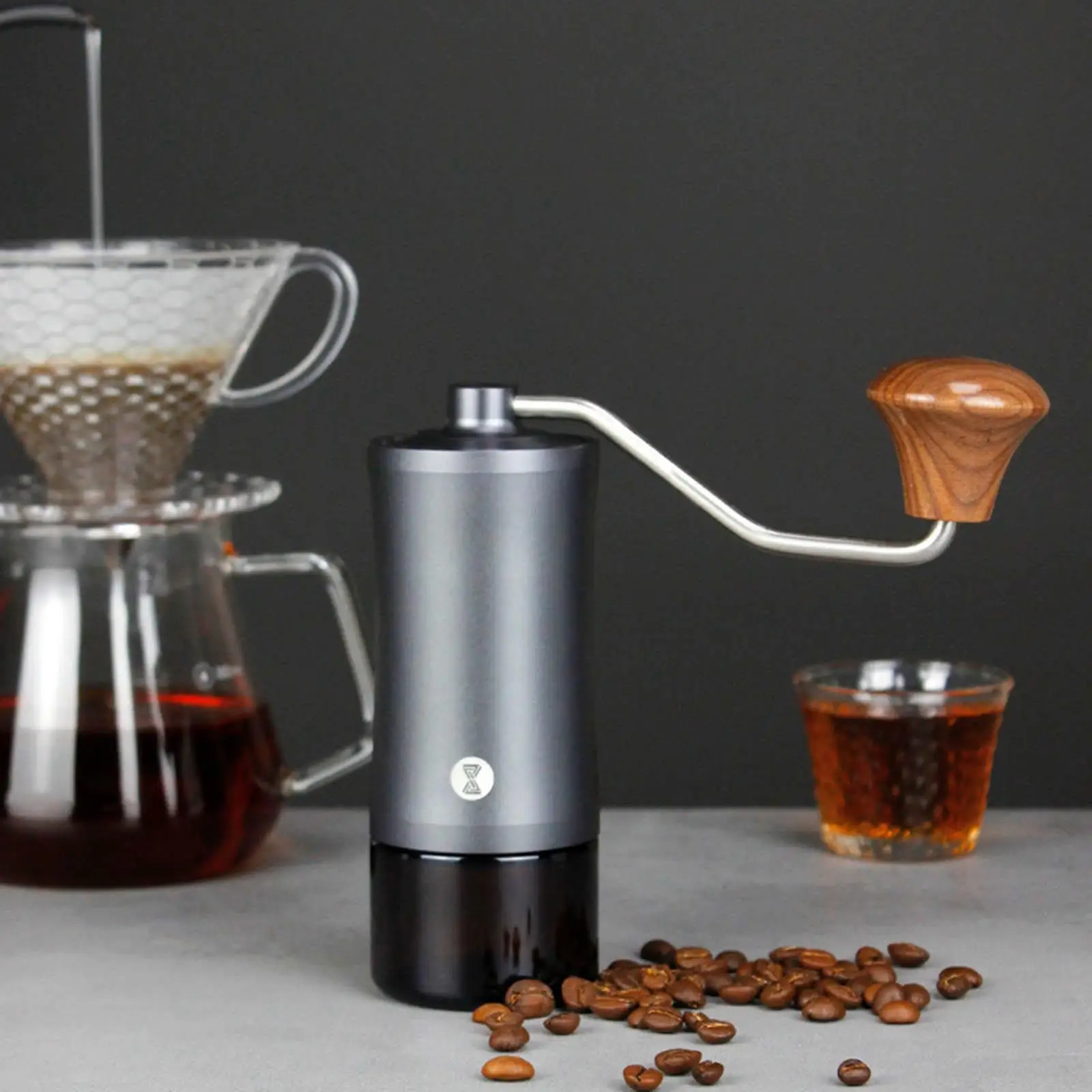 Hand Coffee Grinder Portable Coffee Mill CNC Conical Stainless Steel Burr Grinder for French Press Pour Over Kitchen Gadgets