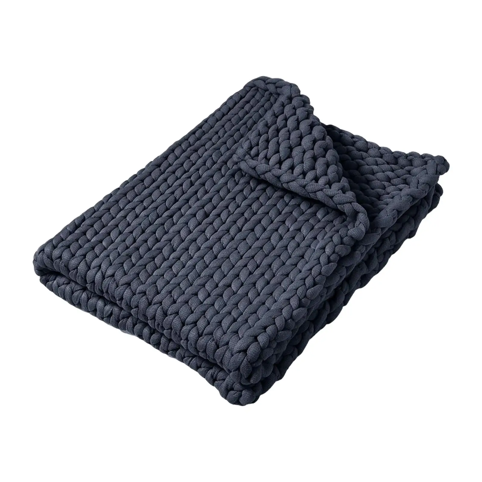 Chunky Knit Blanket Thick Blanket Comfortable for Sofa Living Room Decor