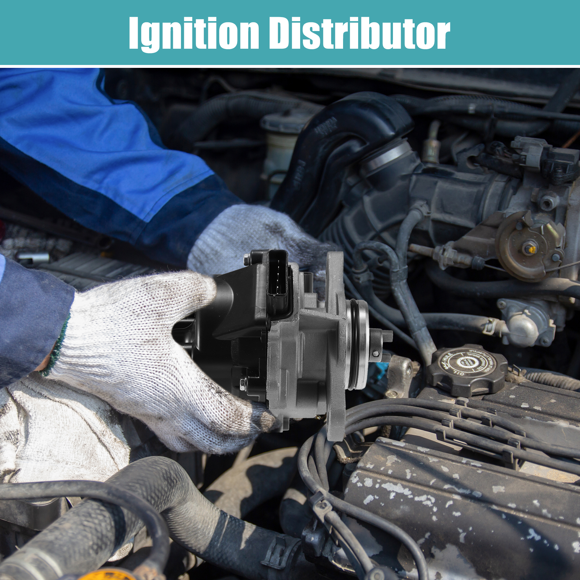 Uxcell Ersatz zünd verteiler für Nissan Sentra 2006-2010 für Nissan 200sx 2006-2010 222100-0m300 mit Kappe und Rotor – Detail 2