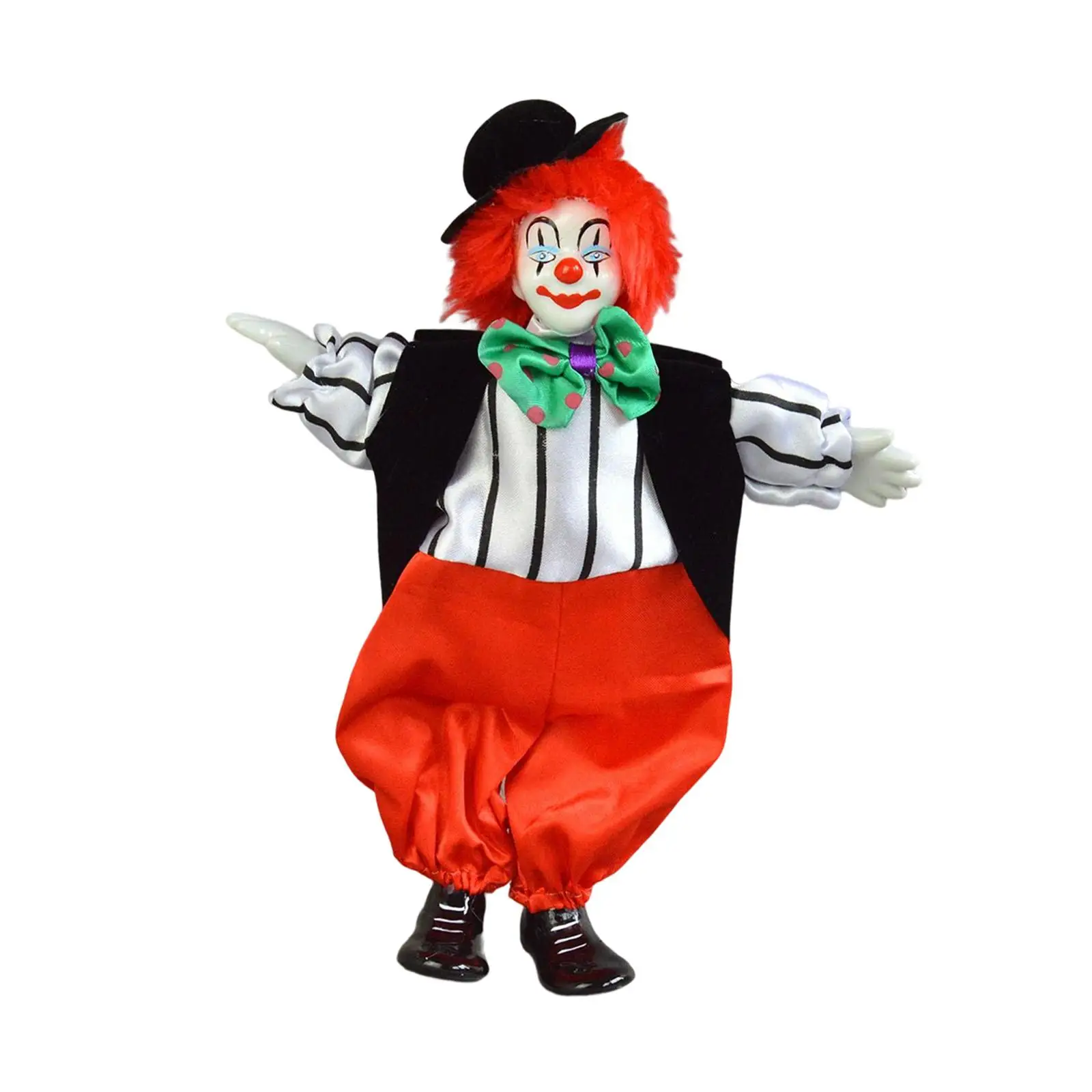 Clown Doll Ornament Arts Porcelain Clown Model for Collections Kids Toy