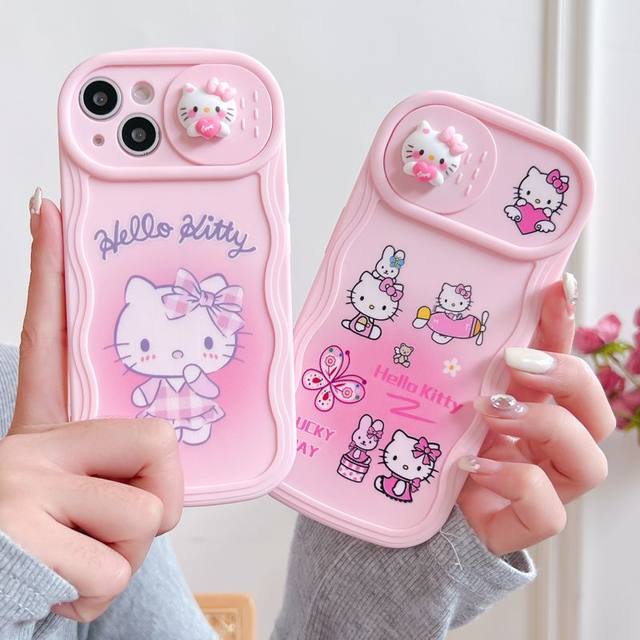 Apple iPhone 15 Pro Tegnebogsetui Hello Kitty - LV 6133