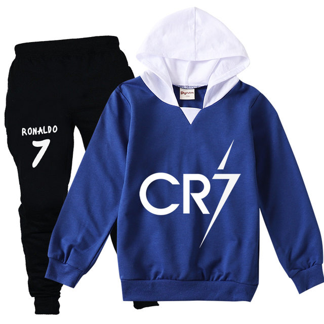 Cristiano Ronaldo CR7 Cosplay Costumes Kids Football Idol Zipper