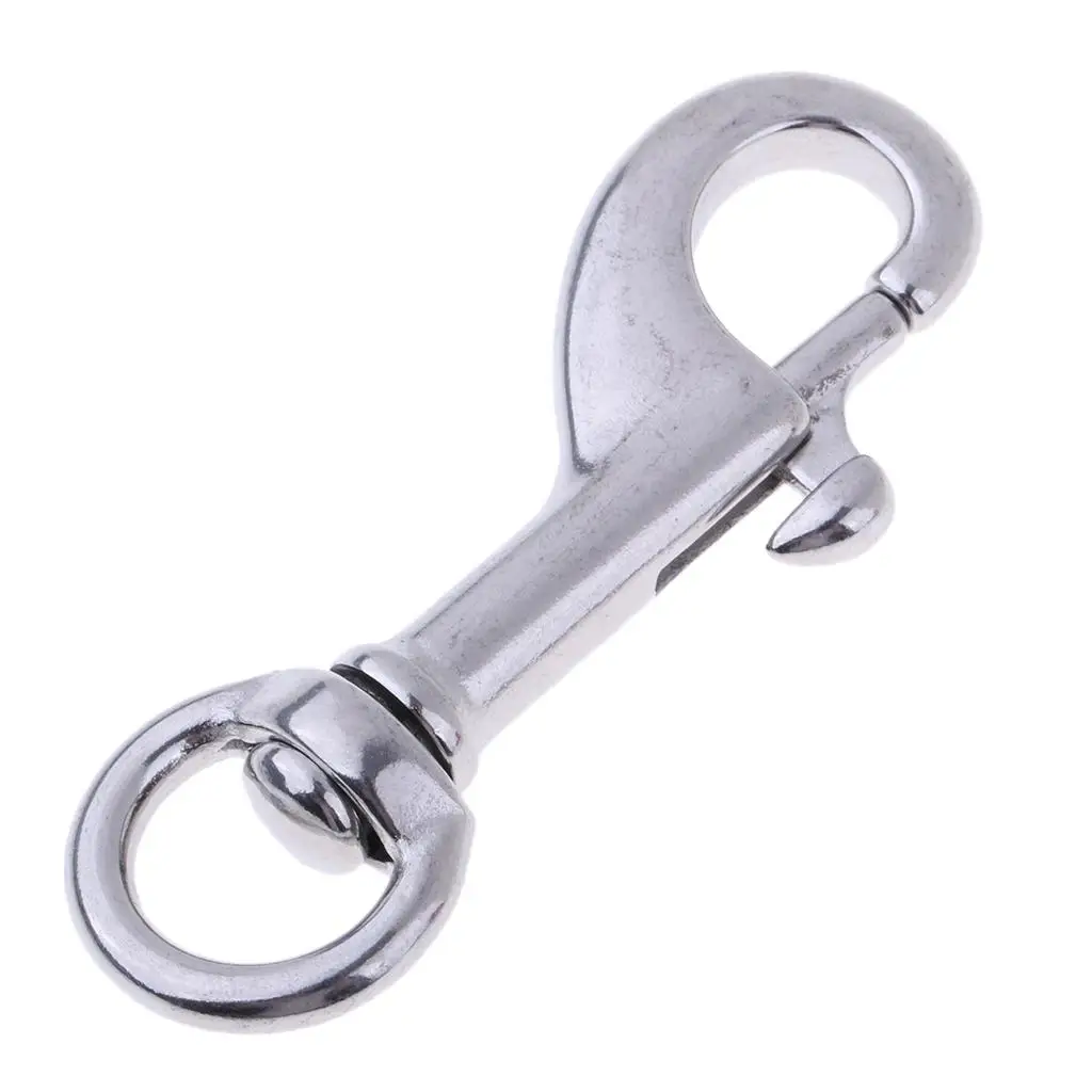 3x Rotatable Metal Snap Hook Made of Stainless Steel for Webbing