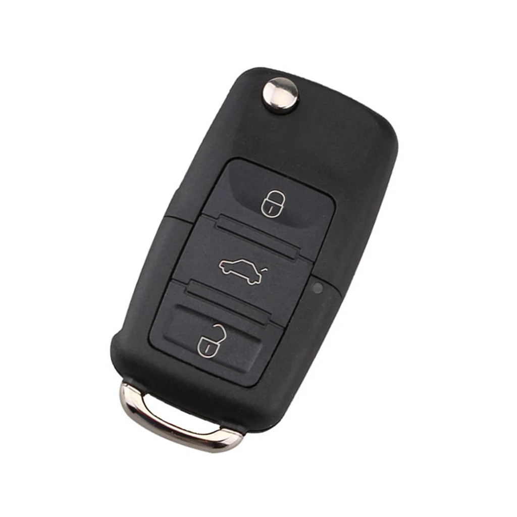 3 Button Smart Remote Key Fob  ID48 Chip + Rubber Pad For VW PASSAT