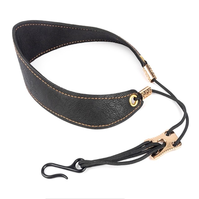 Sangle De Cou En Nylon Rembourrée Pour Saxophone – Confort Ultime, Réglable 42-57 Cm, Noir (Compatible Clarinette Basse, Hautbois, Basson)