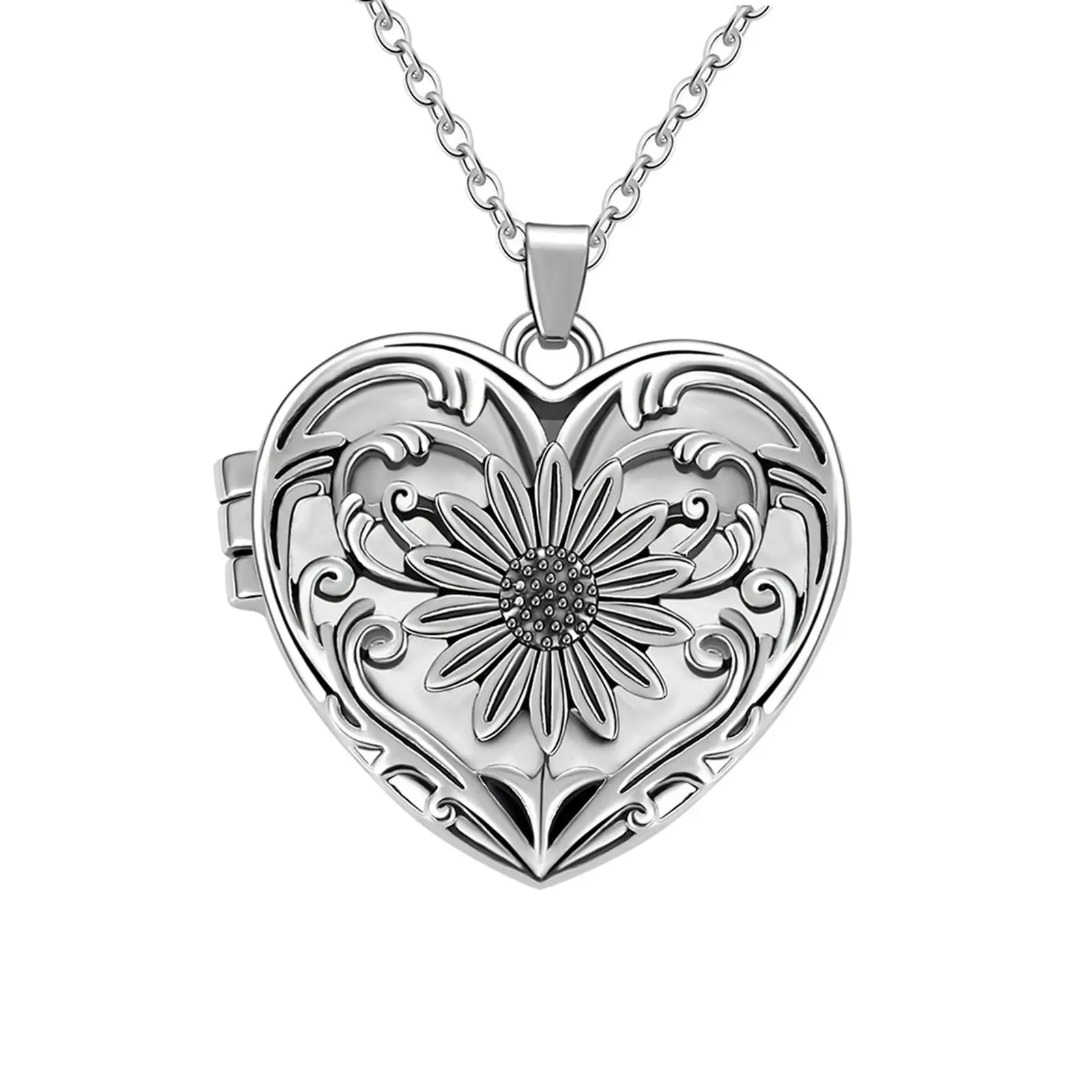 Urn Necklace for Ashes Exquisite Remembrance High Capacity Locket Charm Cremation Heart Urn for Beloved Pet Friends Lover