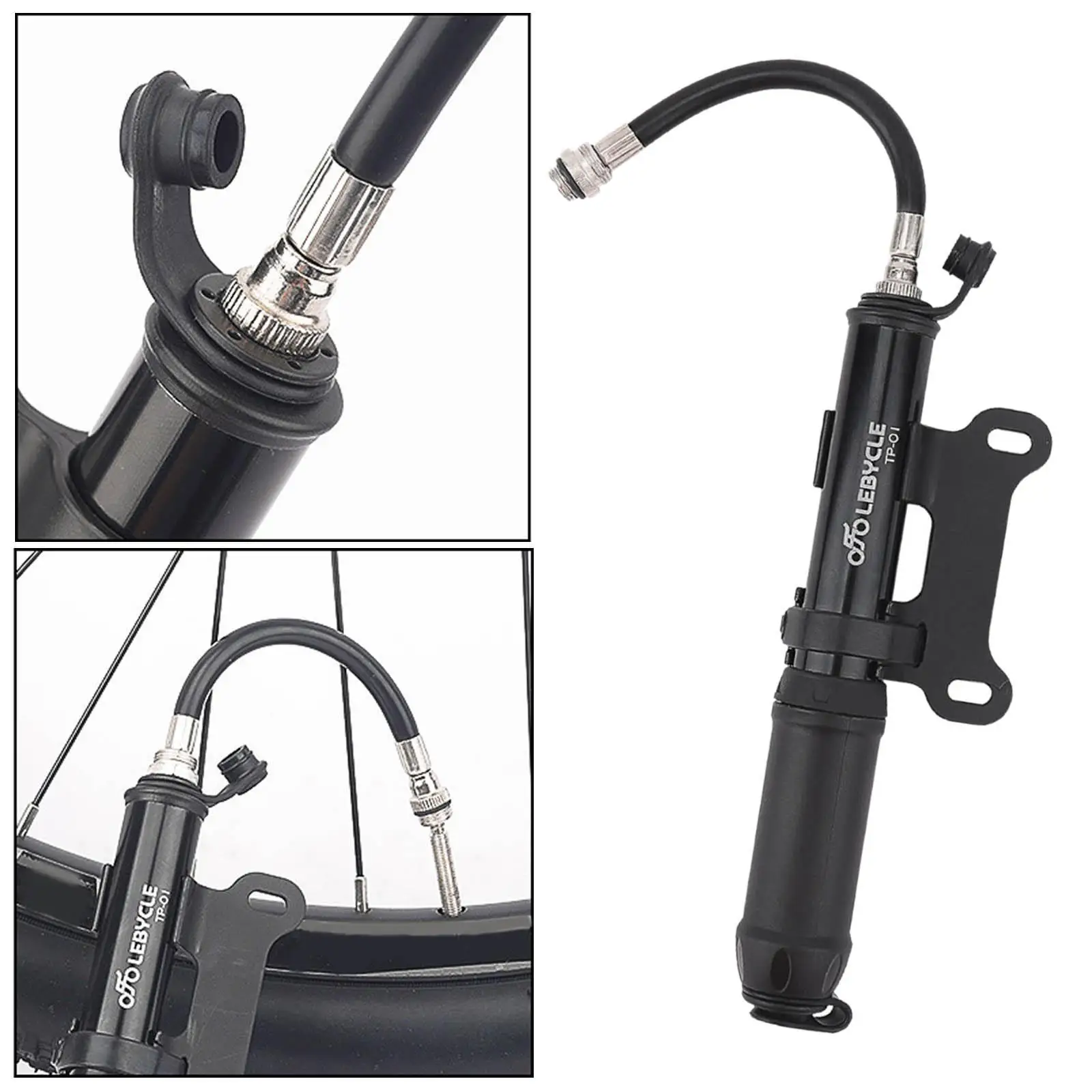 Bicycle Air Pump High Pressure Hand Inflator for Mountain Road Bikes Balloon