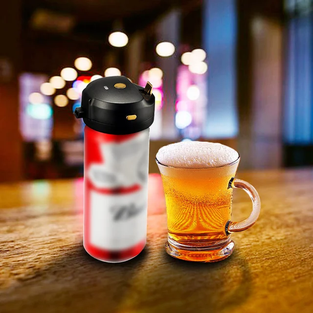 1PC Ultrasonic Beer Foamer Canned Beer Bottle Filler Bubble Foam