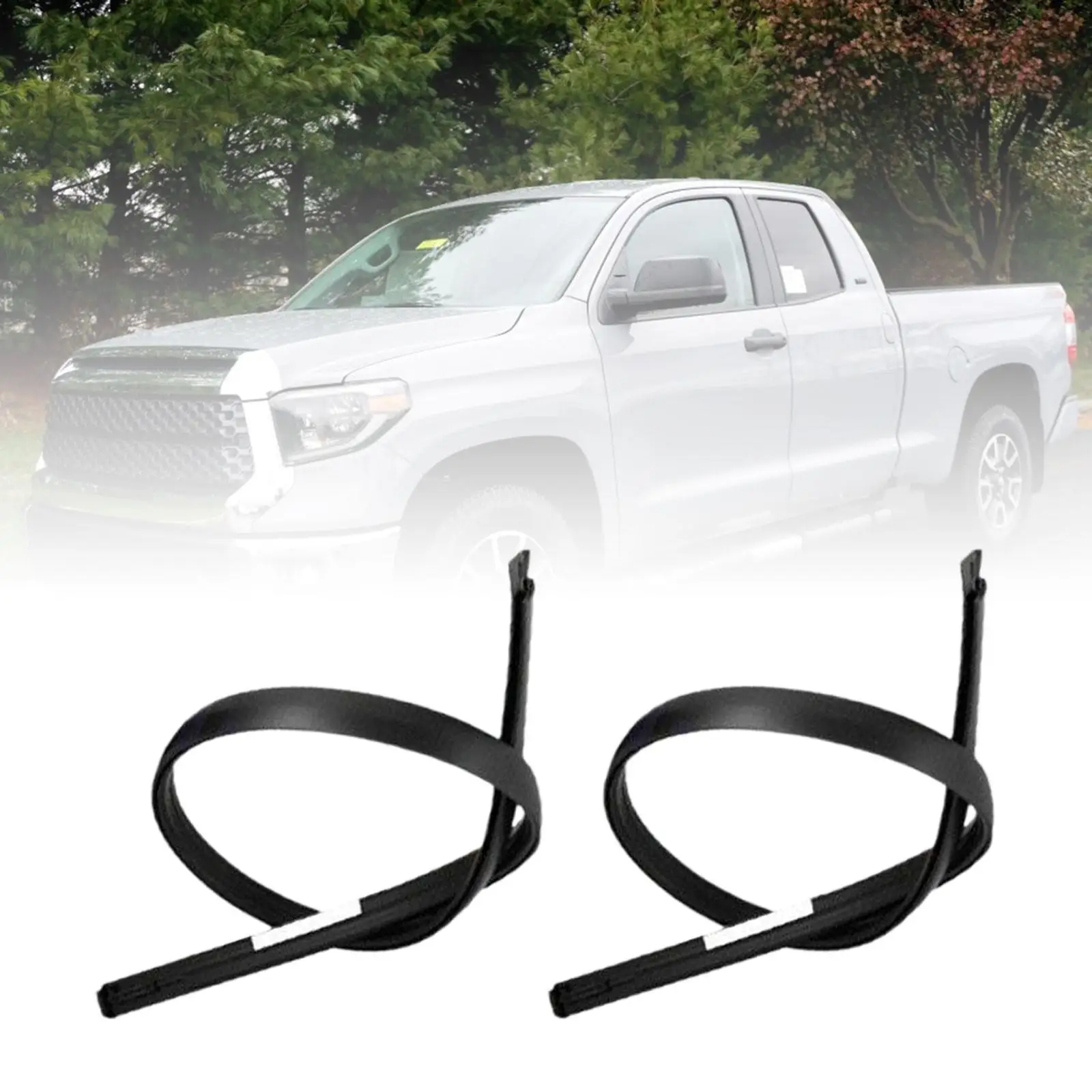 Black Roof Weatherstrip 75551-0C050 75552-0C050 Accessories Repair Parts Left Right for Toyota for tundra Double Cab 2007-2020
