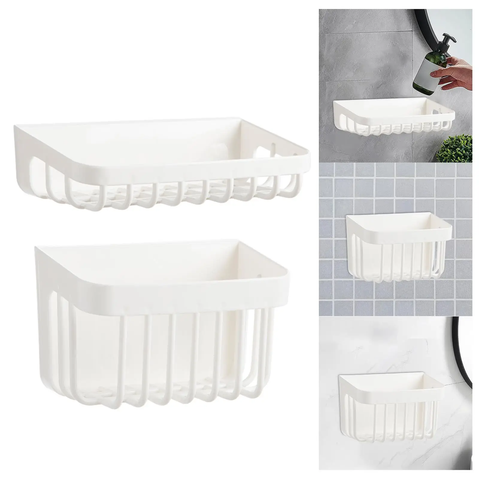 Shower Organizer Free Punching Bathroom Storage Rack for Small Places Dorm