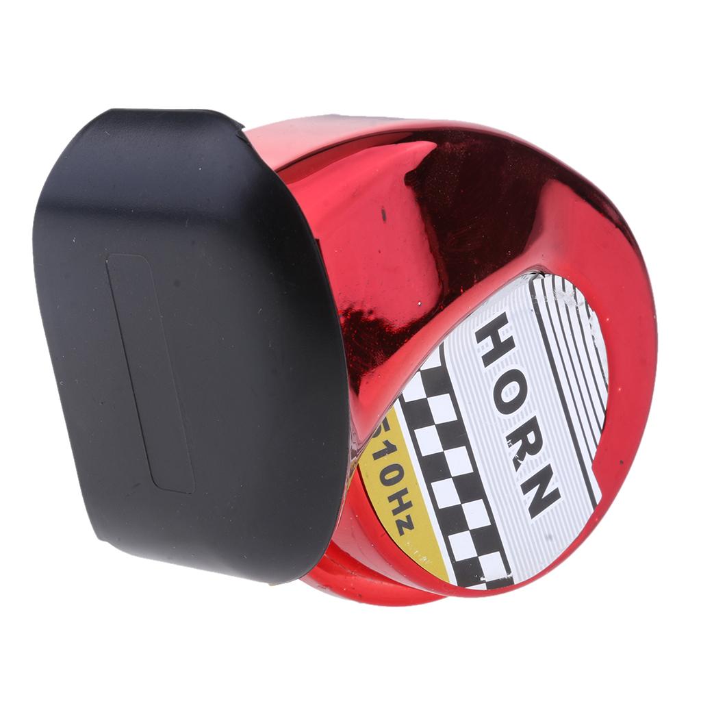 Universal 130dB Loud Motorcycle Car  Air  Waterproof 12V,Red