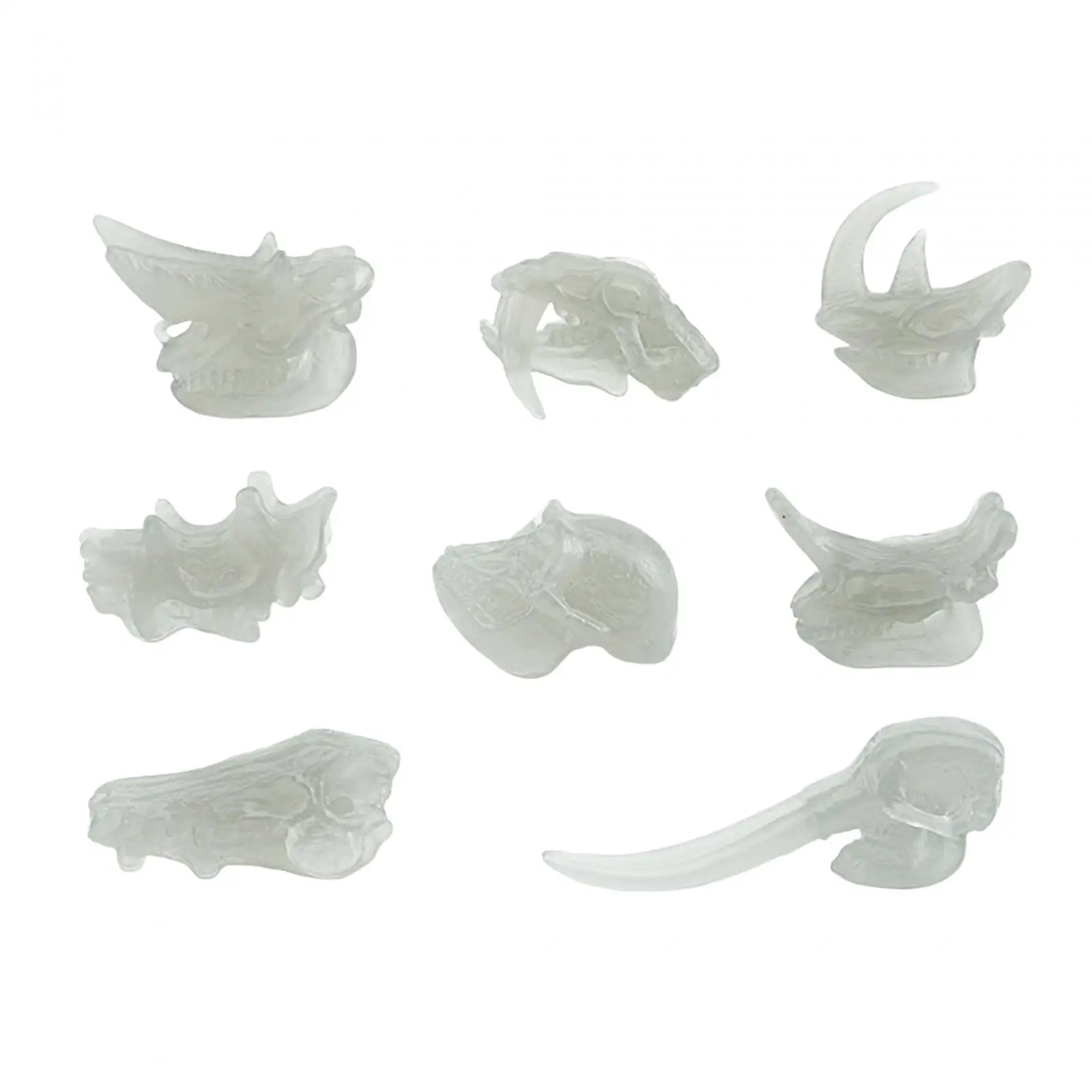 Dino Skull Realistic Luminous Archeology Mini Dinosaur Bones Set for Rewards Teaching Aids Sandbox Kids Toys Science