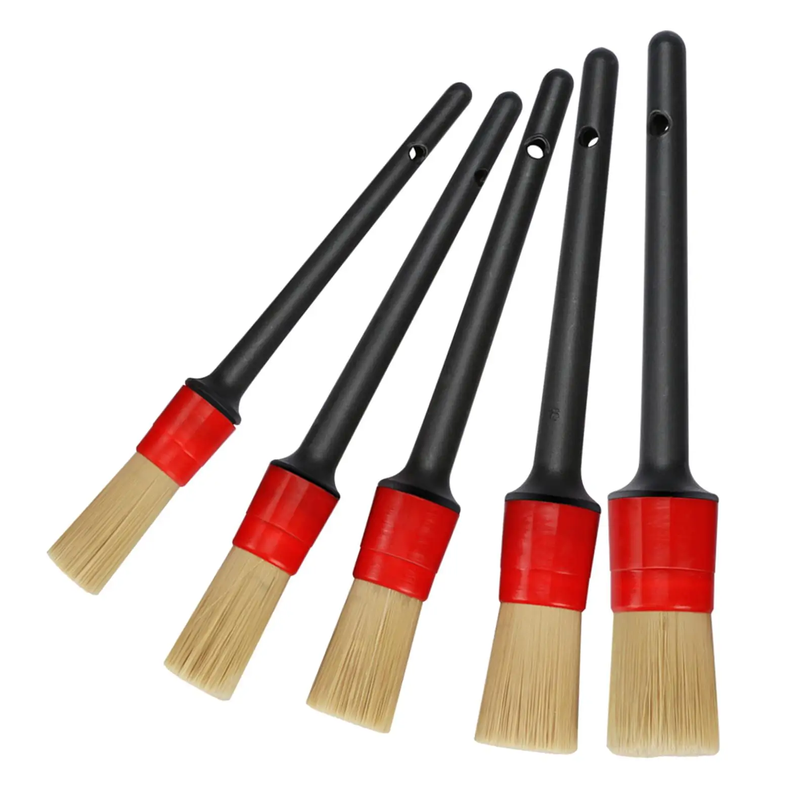 5x Detailing Brush Set for Cleaning Engine Dashboard Car,Motorcycle