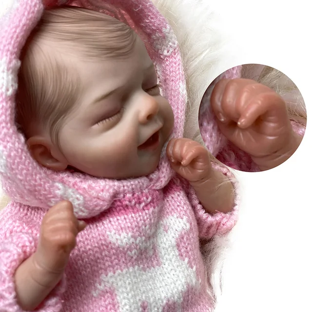 14 Reborn Dolls Maisie Girl Closed Eyes Baby Bebe Newborn For Collection  Fine Painting Toy Gifts Bonecos Renascidos Bebê Recém - AliExpress