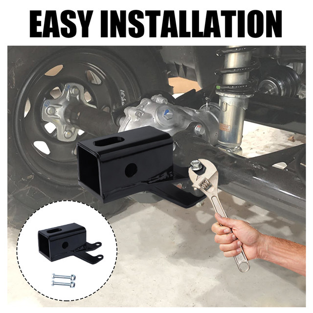 ROMELACK 2" Rear Receiver Hitch For Honda ATVs - Fits Rincon, Rancher, Foreman, Rubicon 2003-2025 (No Drilling) 4 thumbnail image