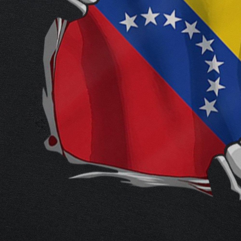 Männer Sommer T-shirt Baumwolle Lose Cool Tee Shirt Stolz Venezolanischen Venezuela Flagge Herren Streetwear Hohe Qualität Crew Neck T-shirt – Detail 5