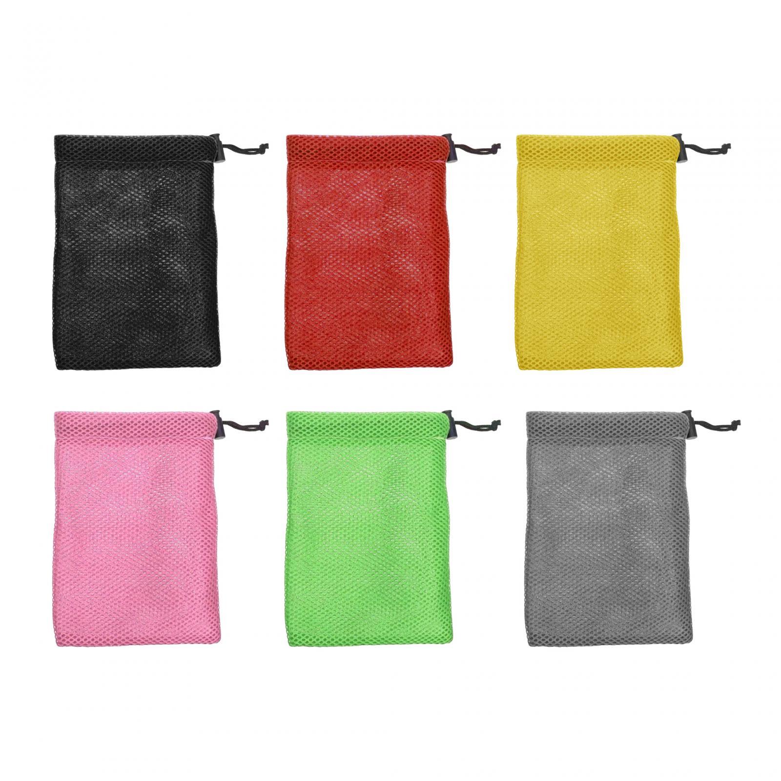 Small Mesh Drawstring Bag Stuff Sack Multipurpose Durable Storage Pouch Mesh Bag for Cosmetics, Collecting Toys, Golf Balls