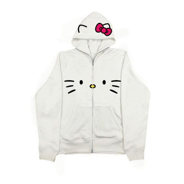 Hello kitty hoodie with ears best sale