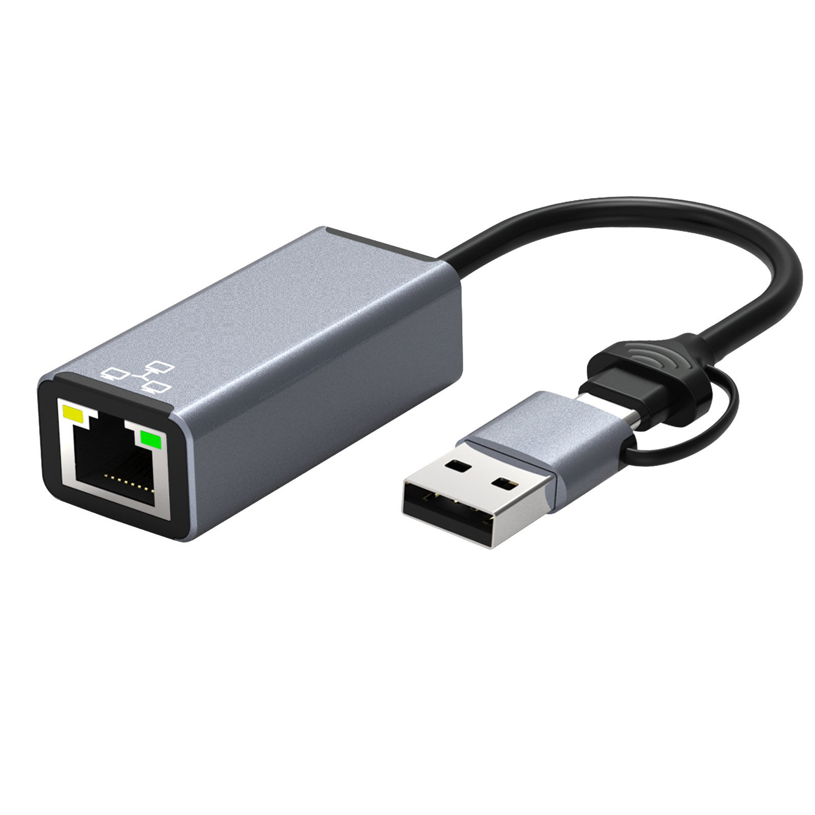 Адаптер Ethernet сетевой легкий, 1000 Мбит/с, USB Type-C/RJ45 | AliExpress