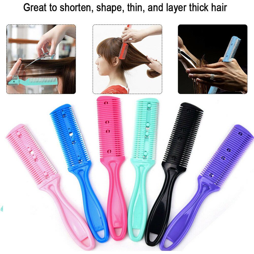 Best of Fashion Professional Hairdressing Hairstyle Styling Tool Trimmer Hairdressing Hair Razor Comb Thinning Double Sides Reviews & Tips - Image 6