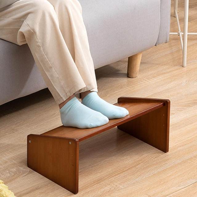 Foot Rest Stool Ergonomic Under Desk Car Portable Footstool Adjustable  Height