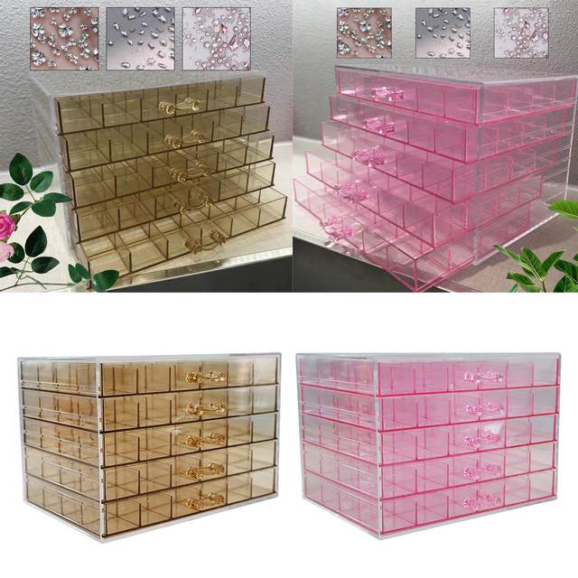 Clear Small Acrylic Tray for Decorative Display Countertop Jewelry Beads  Organizer Tray With 6 Dividers - AliExpress