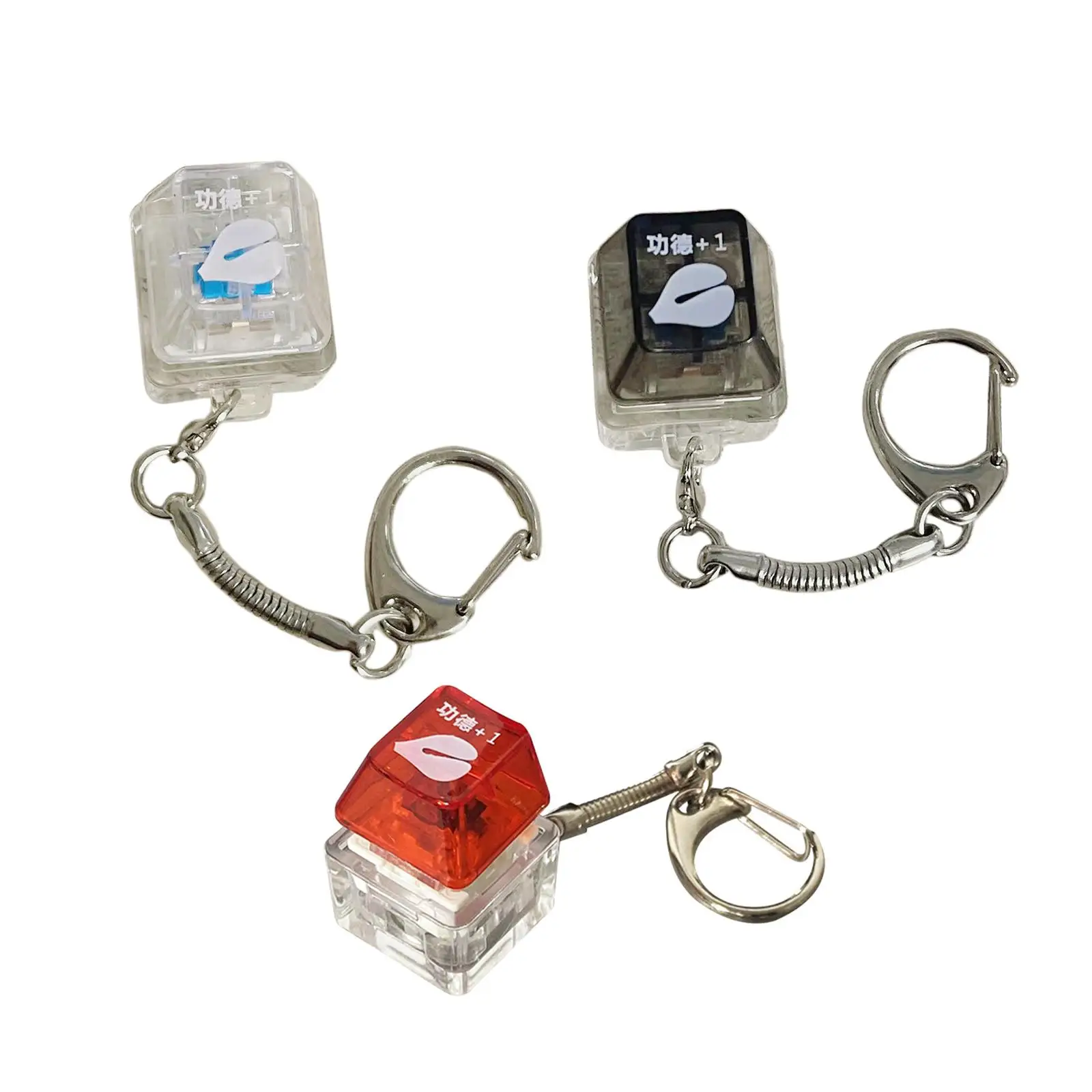 Keyboard Keychain Compact Size Light Button Gifts Pendant Backlight Key Caps Merit Accumulator Keychain Novelty Toys