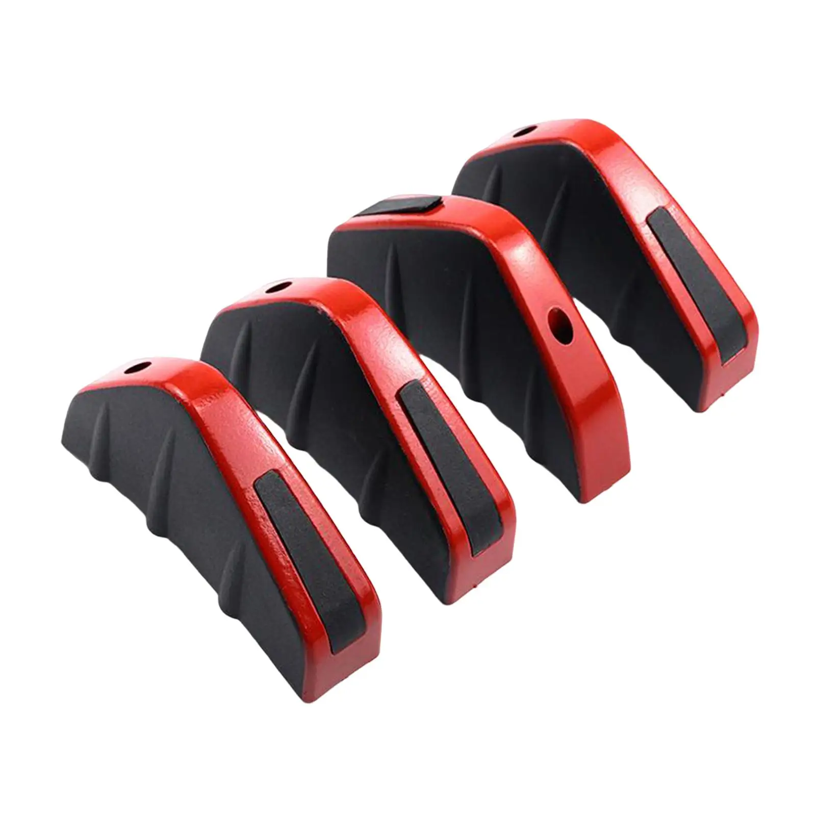 4 Pieces Car Rear Lower Bumper Wing Lip Diffuser Anti Crash Accessories High Performance Durable Splitter Spoiler Shark Fins