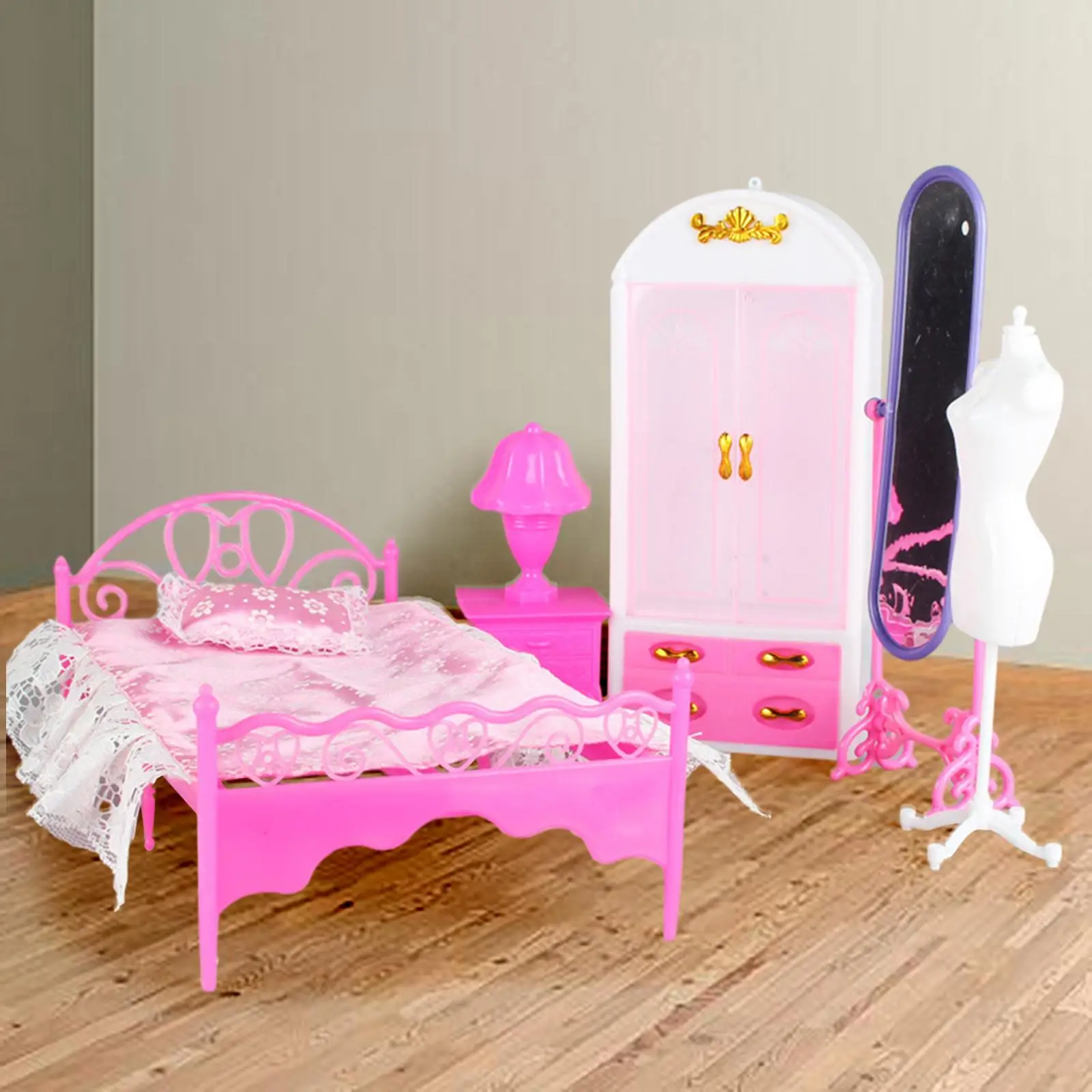 5x 1:6 Doll Furniture Accessories Pretend Play Mini Model Micro Landscape Mannequin Stand for Living Room Home Bedroom Ornaments