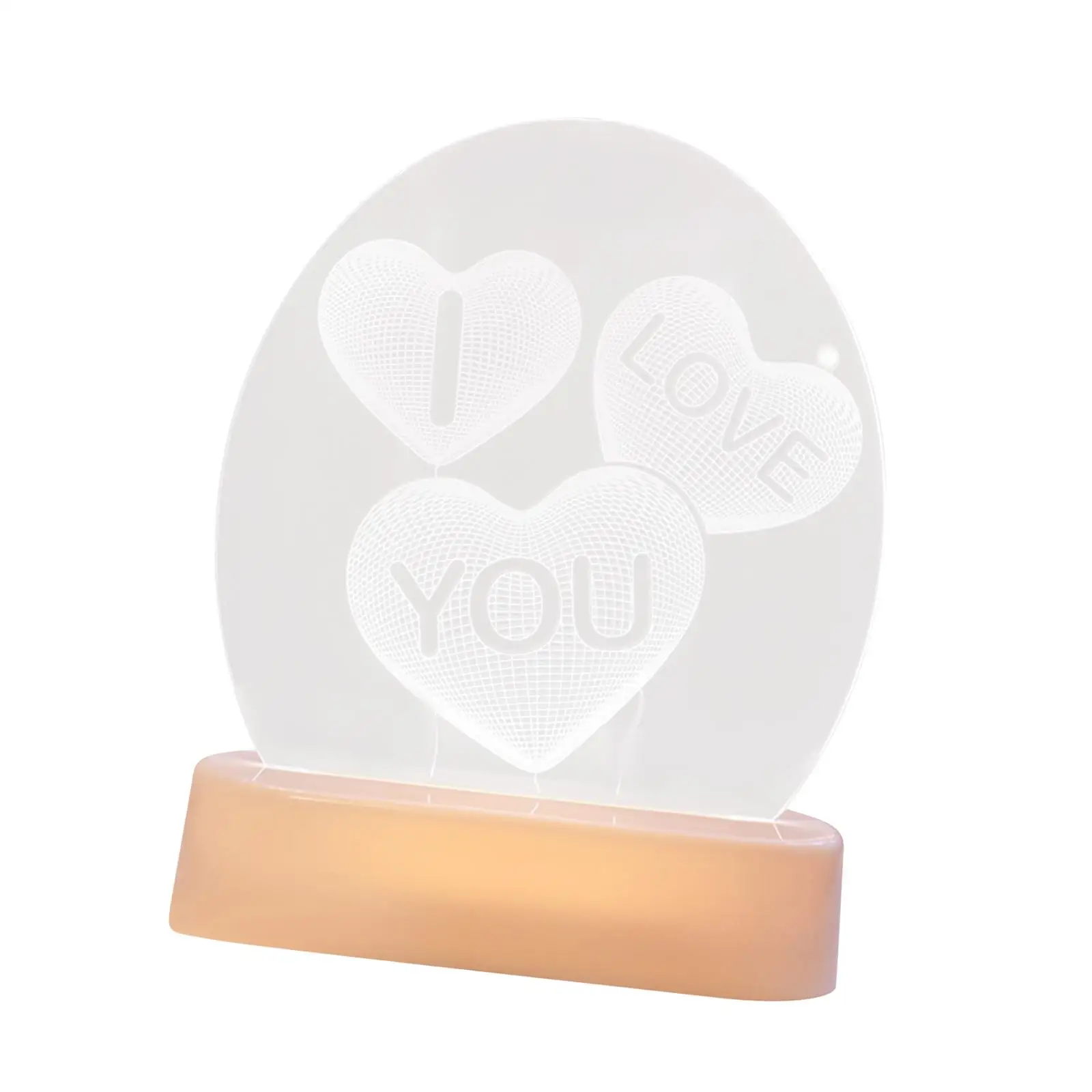 i Love You LED Night Light Portable Funny Valentine Gifts Table Lamp for Wedding Anniversary Xmas Gift Birthday Valetine`s Day