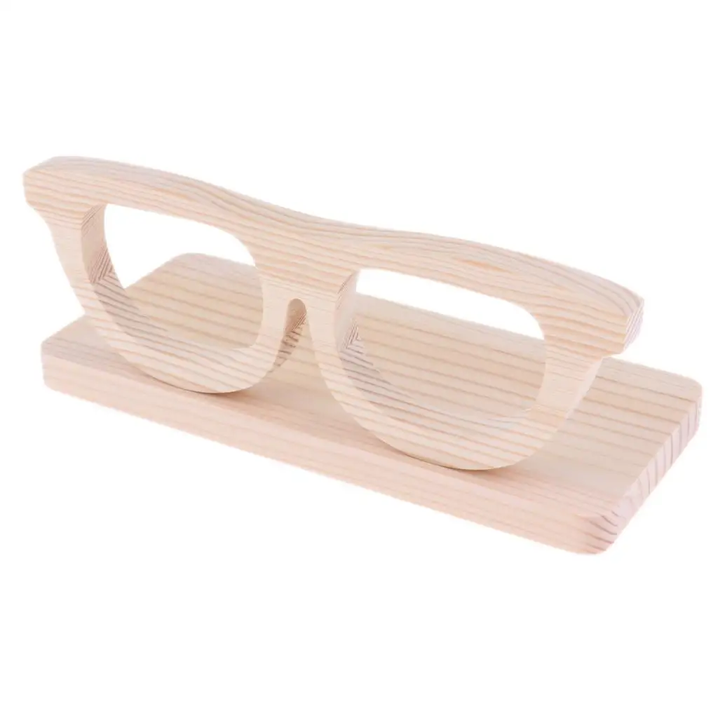 Retail Stores Showcase Wood Eyeglass Displaying Stand Holder Tool
