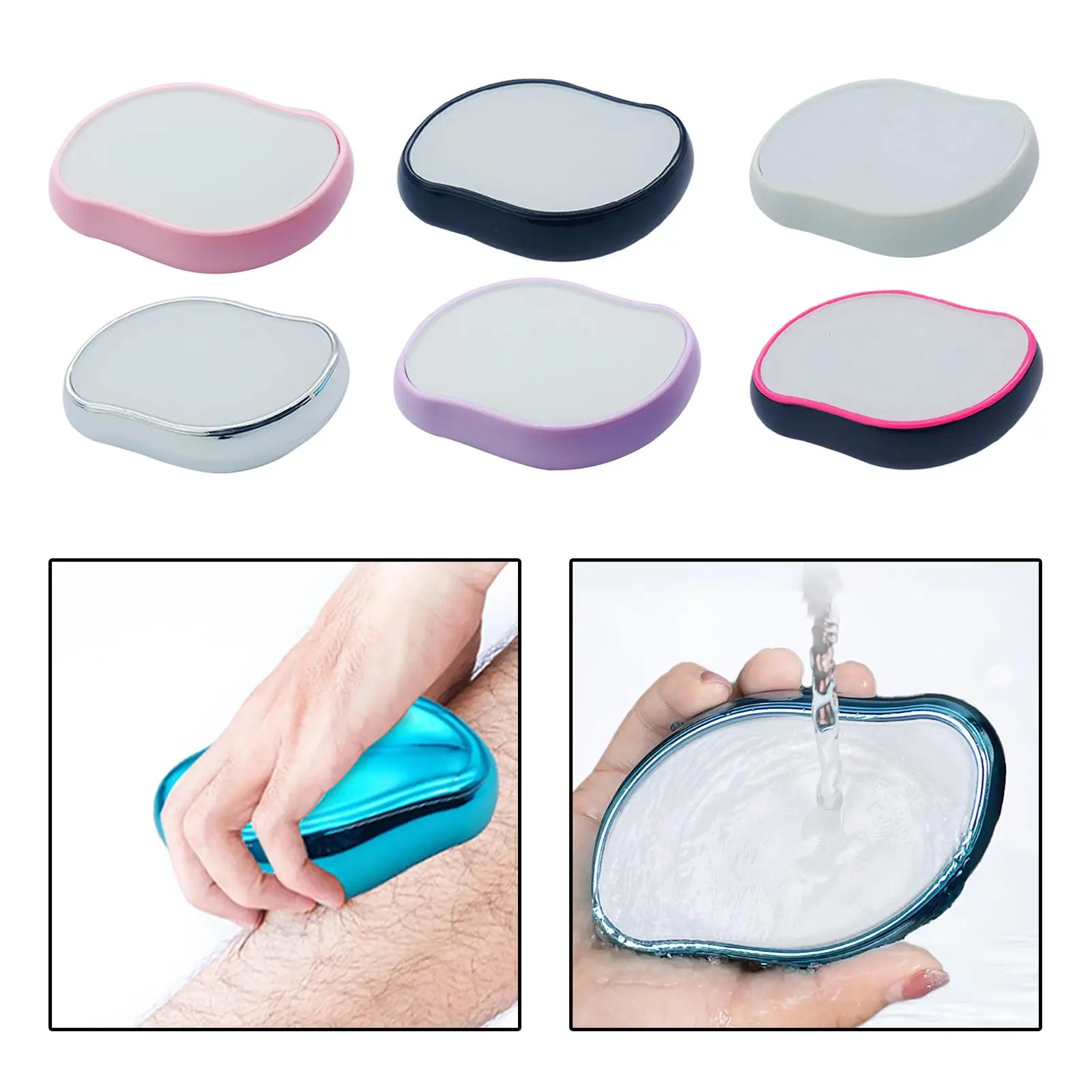 Physical Hair Removal Crystal Hair Remover Eraser Household Efficient Easy Cleaning for Armpits Back Legs Arms Bikini Facial 